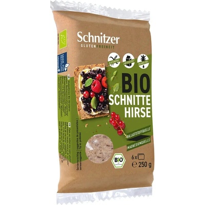 Schnitzer Bezlepkový chléb s prosem plátky bio BIO BEZLEPEK 250 g