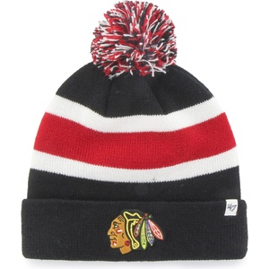 47 Nhl chicago blackhawks breakaway cuff knit черно, червено, бяло uni (h-brkaw04ace-bk)