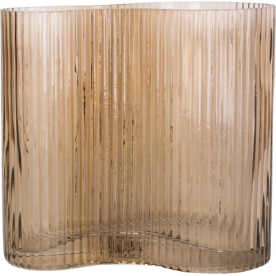 PT LIVING Светлокафява стъклена ваза Wave, височина 18 cm Allure Wave - PT LIVING (PT3680SB)