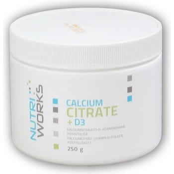 NutriWorks Calcium Citrate + D3 250 g