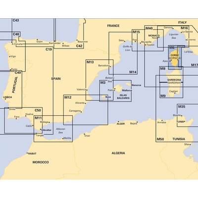 Námořní mapa Imray M6 La Corse IMM6