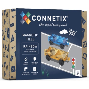Connetix Rainbow Car Pack 2ks základ pro auta