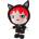 Heunec Мека кукла Gothic Redhead, 27 см