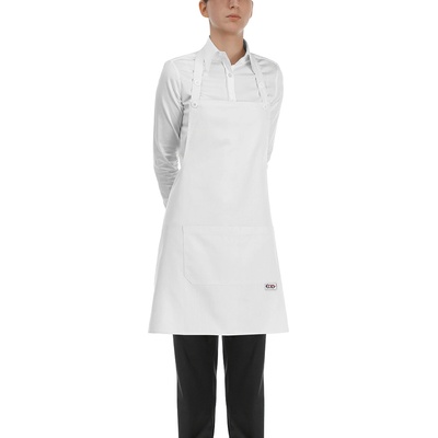 Egochef Бяла готварска престилка Short Bip Apron произведена в Италия от ЕгоШеф (6000 001A)
