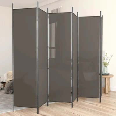 zahrada-XL 6dílný paraván antracitový 300 x 220 cm textil