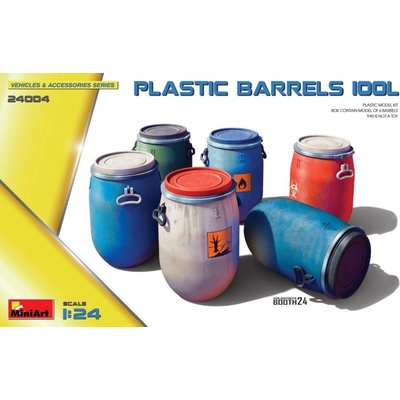 MiniArt Plastic Barrels 100L 6 pcs. 1:24