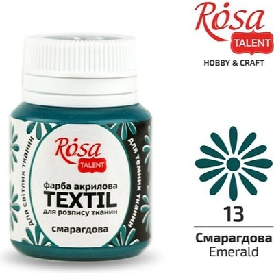 Rosa talent farby na textil emerald 13 20 ml