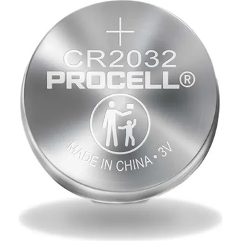 Duracell Бутонна батерия duracell procell cr2032, 3v, 1 бр. bulk, Литиева, /цена за 1 батерия/ (procell-cr2032-bulk)