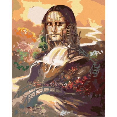 zuty Malování Podle Čísel Mona Lisa A Vodní Mlýn D. Rusty Rust 40 x 50 Cm Plátno
