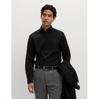 Marks & Spencer Черна мъжка памучна риза Marks & Spencer Marks & Spencer | Cheren | МЪЖЕ | S