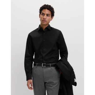 Marks & Spencer Черна мъжка памучна риза Marks & Spencer Marks & Spencer | Cheren | МЪЖЕ | S