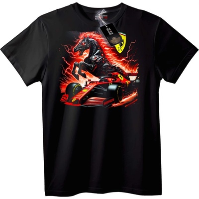 NOONEBRAND Тениска Ferrari F1 Състезания - M, Black