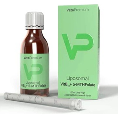 VetaPro Liposomal VitB12+5-MTHF sirup pre psy a mačky 120 ml