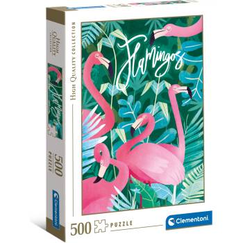 Clementoni Пъзел 500 части Фламинго Fantastic animals Flamingos Клементони Clementoni 35101