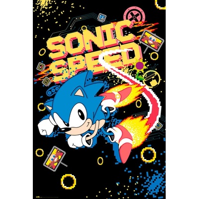 Plagát, Obraz - Sonic the Hedgehog - Speed, 61 × 91.5 cm