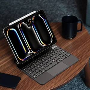 Dux Ducis Keyboard (MK Series) Hülle mit Bluetooth-Tastatur für iPad Pro 11 2024 - Schwarz