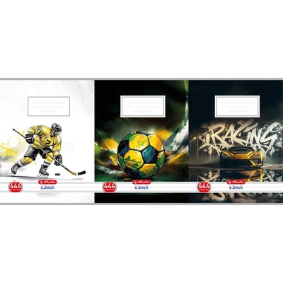 Herlitz Sešit A4 444 linka mix motivů kluci