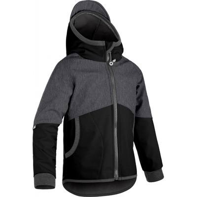 Unuo softshellová bunda s fleecem Street černá žíhaná antracitová – Zboží Dáma
