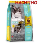 Nutram I17 Nutram Ideal Solution Support® Indoor Shedding Natural Cat Food, Рецепта с Пиле, Овес и цели Яица, за капризни котки, живеещи в затворени помещения от 1 до 10 години, Канада - НАСИПНО