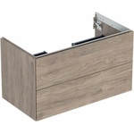 Geberit Стенен шкаф Geberit One, орех American Hickory, 90 см, с 2 чекмеджета (505.263.00.6)