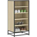 vidaXL Стелаж за обувки Сонома дъб 48x38x97, 5 cm Инженерна дървесина (849205)