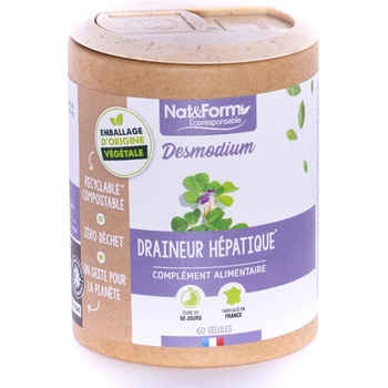 Nat&Form Дезмодиум (Грижа за черния дроб) 60 капсули | Nat&Form (010368 (DESM_60E))