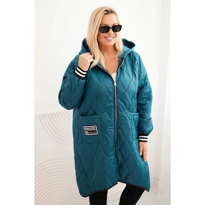 Kesi 5393-1 Plus Size a športovými manžetami Modrá