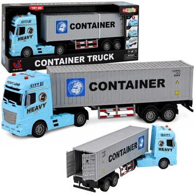Lean Toys Dětský kamion s kontejnerem světly a zvuky 54 cm