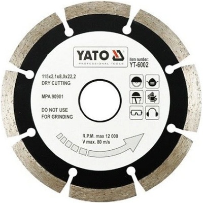 Yato Kotouč diamantový 115 x 22,2 x 2,1 mm