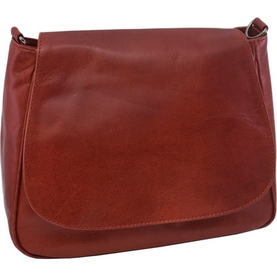 Mercucio dámská kožená crossbody kabelka červená 250710