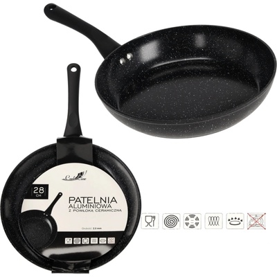 marka niezdefiniowana HLINÍKOVÁ PÁNEV 28 CM 2,3 MM S KERAMICKÝM POVRCHOM (INDUKCE) *6429