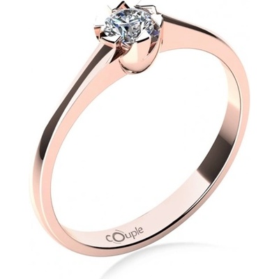 Couple zásnubní prsten Jess růžové zlato a zirkon 585 68 1 4037.4C00.0.53.001