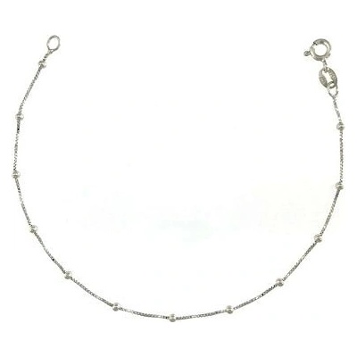 INFINITYSILVER Strieborný náramok box chain s guľôčkami 170001217