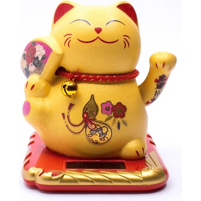 Milujeme Kameny Maneki neko - mávající kočička Solar - Feng shui O