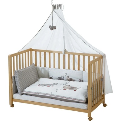 roba Dětská postýlka »Room Bed«, 60 x 120 cm Jumbo dvojčata šedá, přírodní