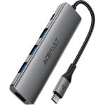 ACEFAST J16 USB Hub USB-C 5-в-1 HDMI 4K 60Hz PD90W Докинг станция - Си (J16)