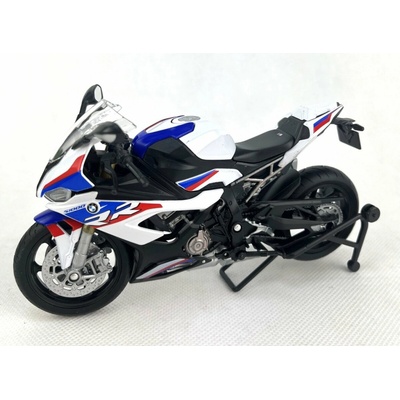 Welly Motocykel BMW S1000RR biely 1:12