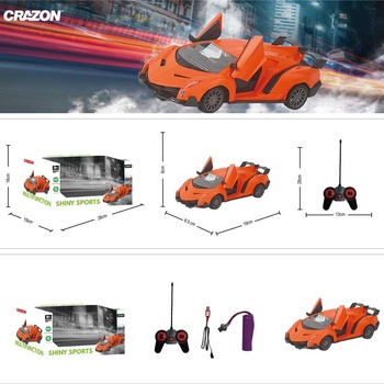 Crazon Състезателен автомобил със светлини и rc управление 1: 24 (cr333-km2318)