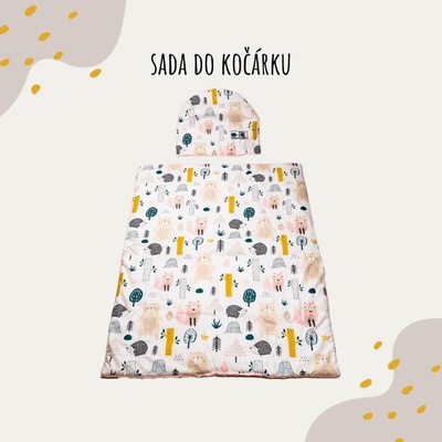 Děláme do plen Sada deka a polštářek Lesní zvířátka
