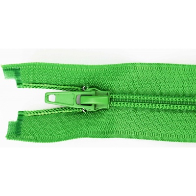 Pro Háčkování Spirálový zip dělitelný 60 cm jablkově zelený