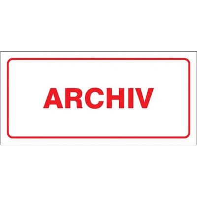 Značka Archiv, samolepicí fólie, 100 × 210 mm BZ FT672