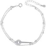 Silenti Jewelry Сребърна гривна "Ключ