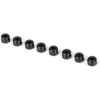 Traxxas гайка M3 самозаключваща се черна (8)