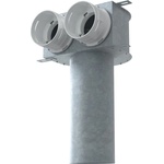 Dalap Метален таванен конектор за тръби Dalap Flexitech Ø 90 мм, 2 фланца (197570)