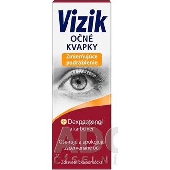 Vizik Očné kvapky Zmierňujúce podráždenie Dexpanthenol a karbomer 10 ml