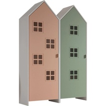Vipack Casami Bruges 115.2 x 171.5 x 37 cm zelená / růžová