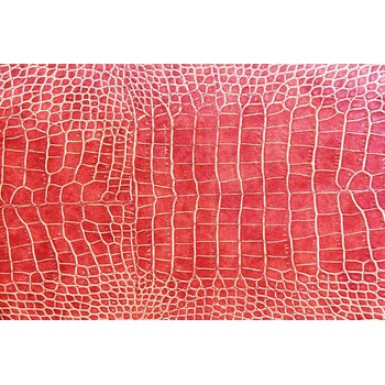 DIMEX ART s. r. o Флизелинов фототапет текстура на червена крокодилска кожа 375 x 250 см