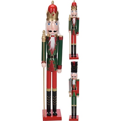 Dekorácia stojaca vianočný luskáčik 106 cm mix 1ks