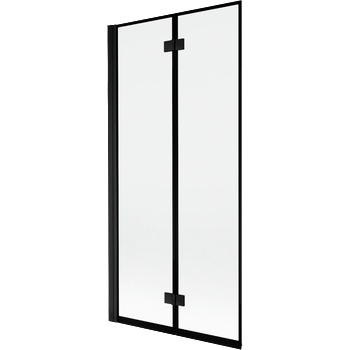 Mexen Mist параван за вана с 2 крила, ляв, 90 x 150 см, черна рамка, черен - 8A9-090-002-70-70-L (8A9-090-002-70-70-L)