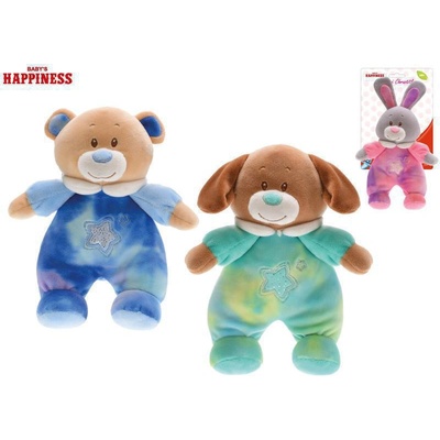 Baby Happiness zvieratko plyšové 21 cm s hrkálkou vo vnútri Medvedík